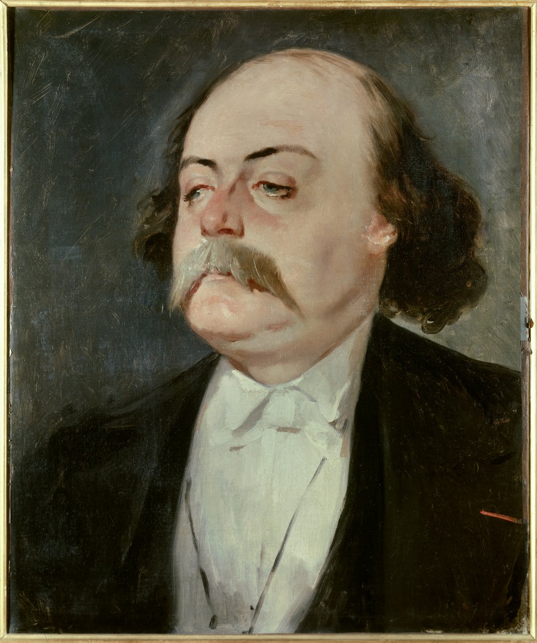 Gustave Flaubertin (1821 - 1880), ranskalaisen kirjailijan muotokuva, noin 1865. Eugene Giraud