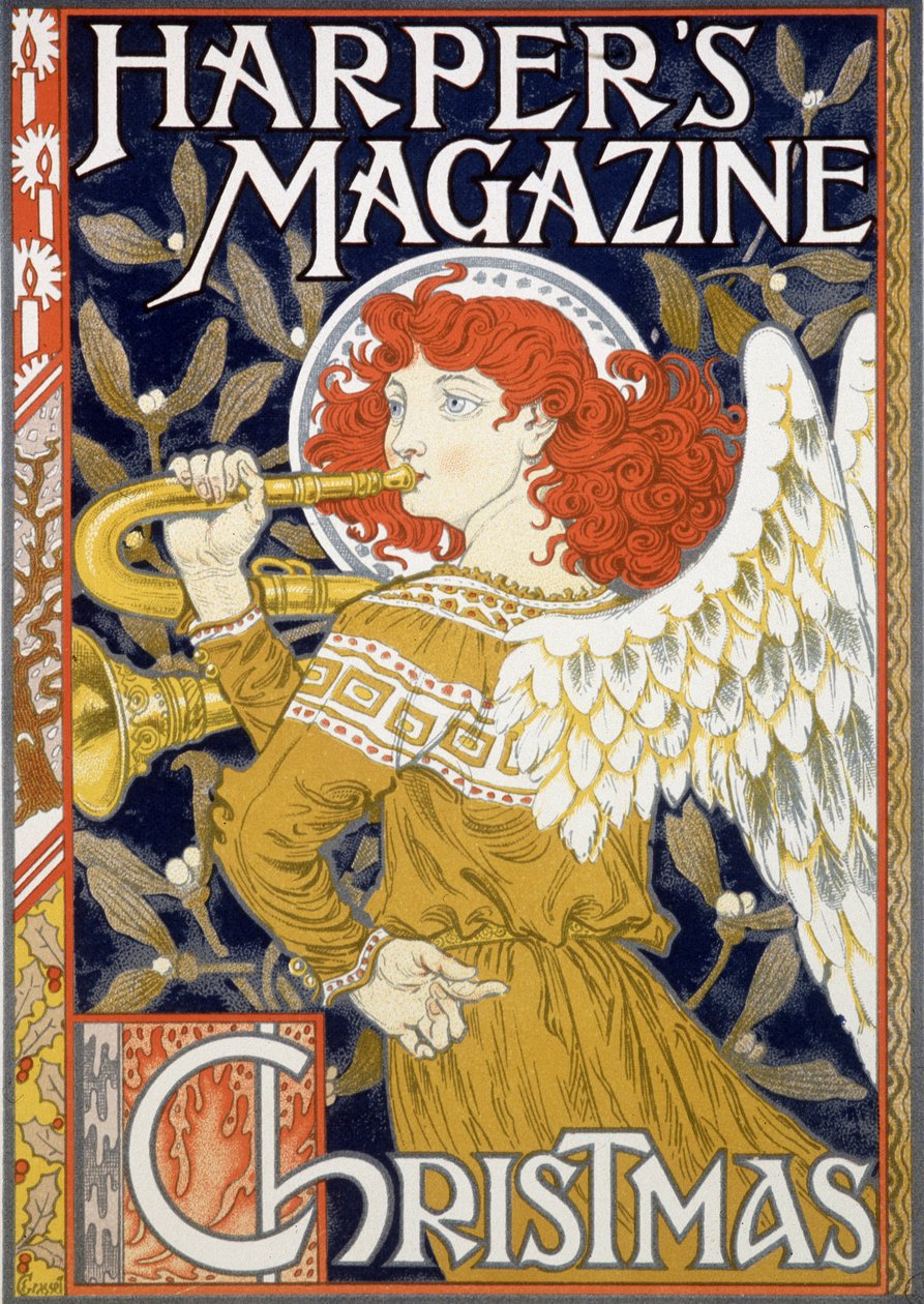Angel Sounding of the Trumpet - amerikkalainen joulujuliste "Harper