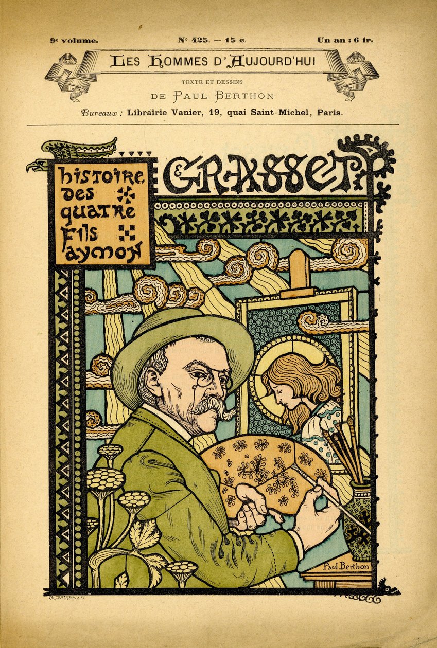 The Men of Todayn kansi, numero 425, Paul Bertonin (1872-1909) kuvitus: Art, Art Nouveau - Painters taiteilijat, Grasset Eugene (1845-1917) tekijältä Eugene Grasset
