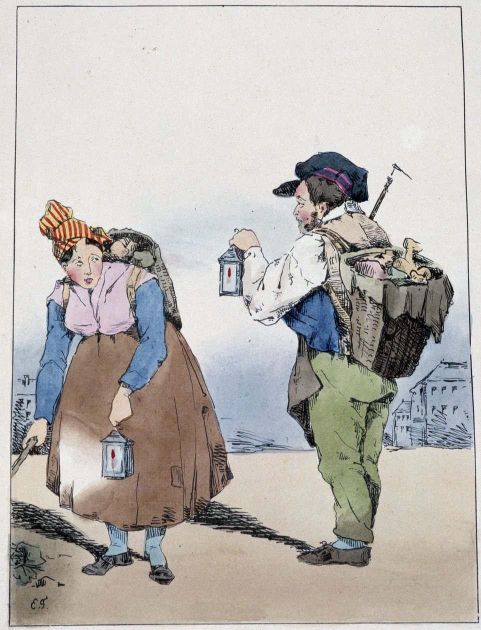 Lyhtyteline, rue Mouffetard - kirjassa "" Souvenirs d