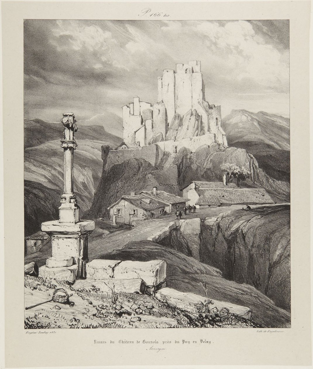 Château de Bouzals tekijältä Eugene Isabey