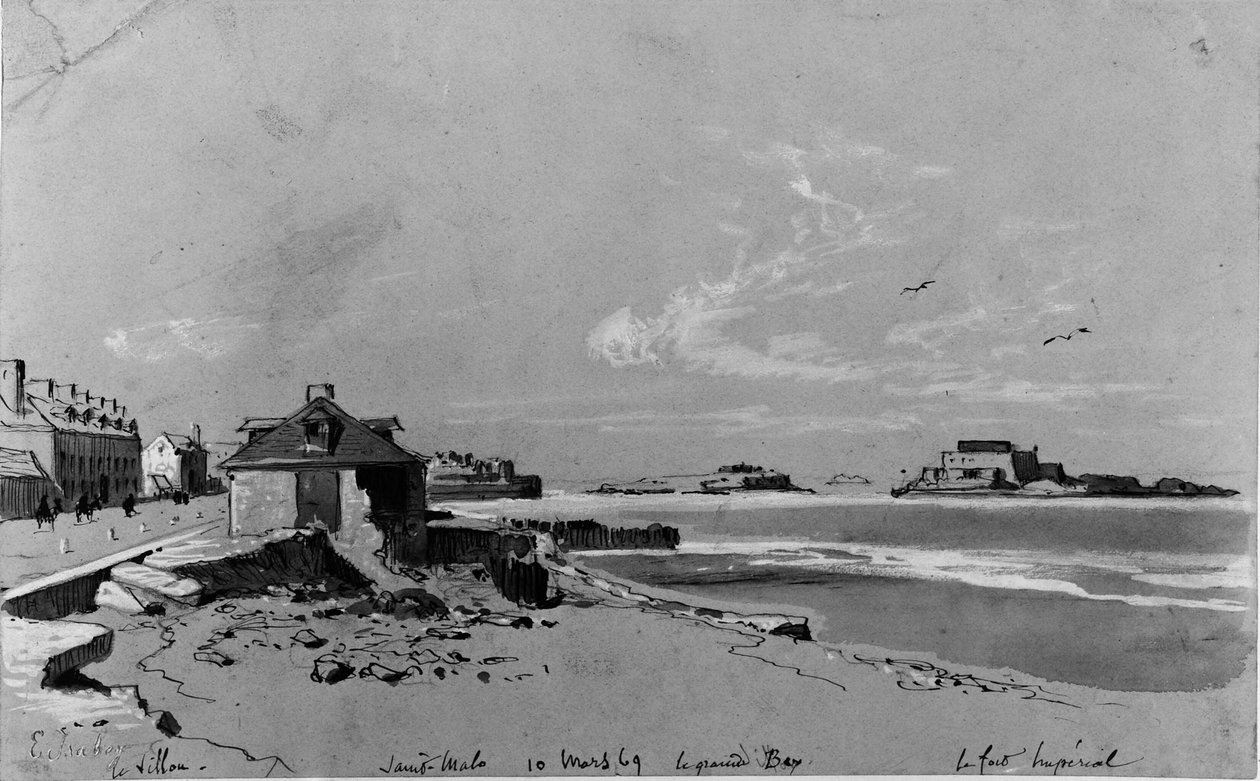 Saint-Malo tekijältä Eugene Isabey