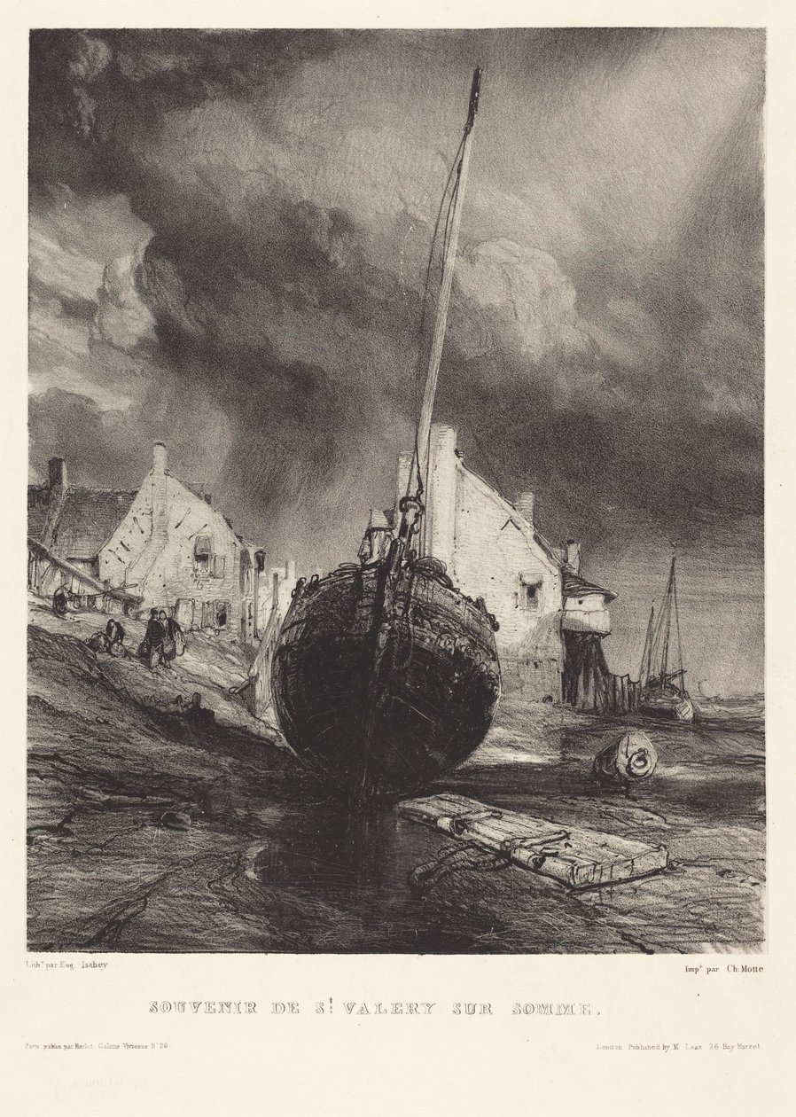 Muisto Saint-Valery-sur-Sommesta tekijältä Eugene Isabey