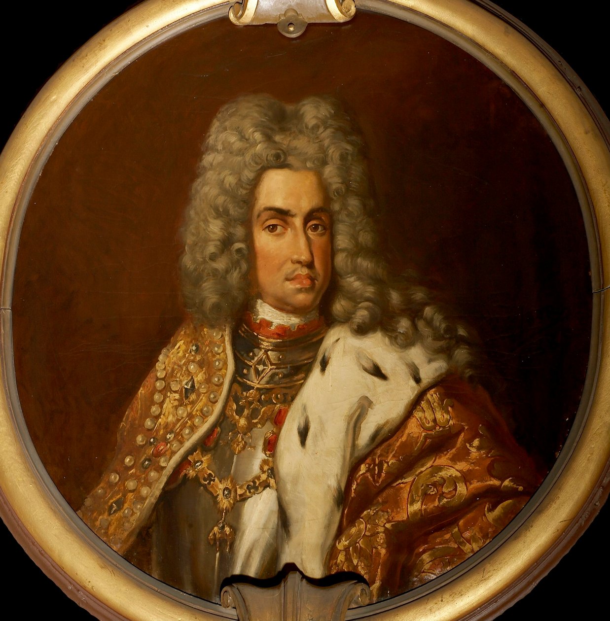 Kaarle VI:n muotokuva 1685-1740, Pyhän Rooman keisari, 1885. tekijältä Eugene Joors