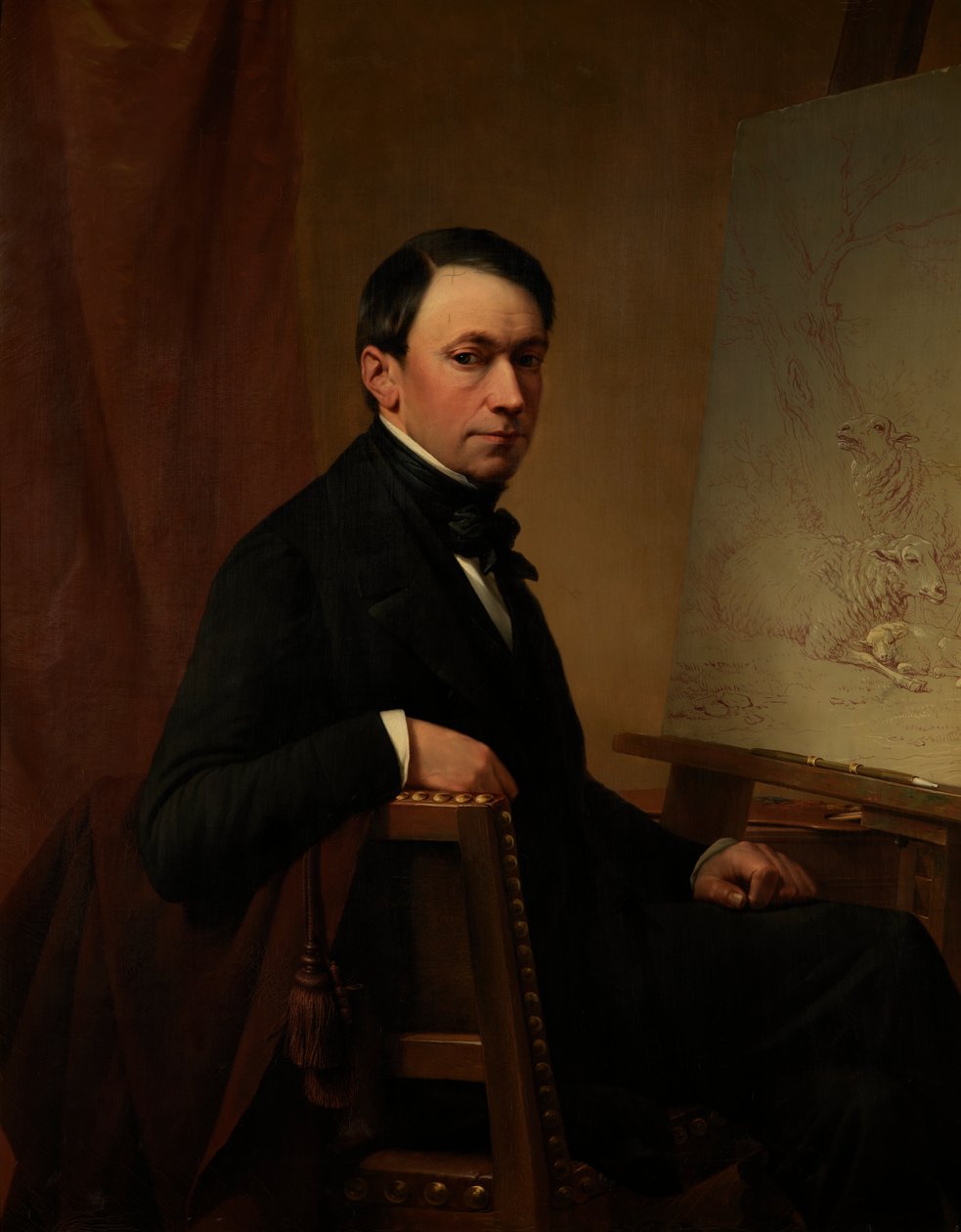 Autorretrato Finlandês tekijältä Eugene Joseph Verboeckhoven
