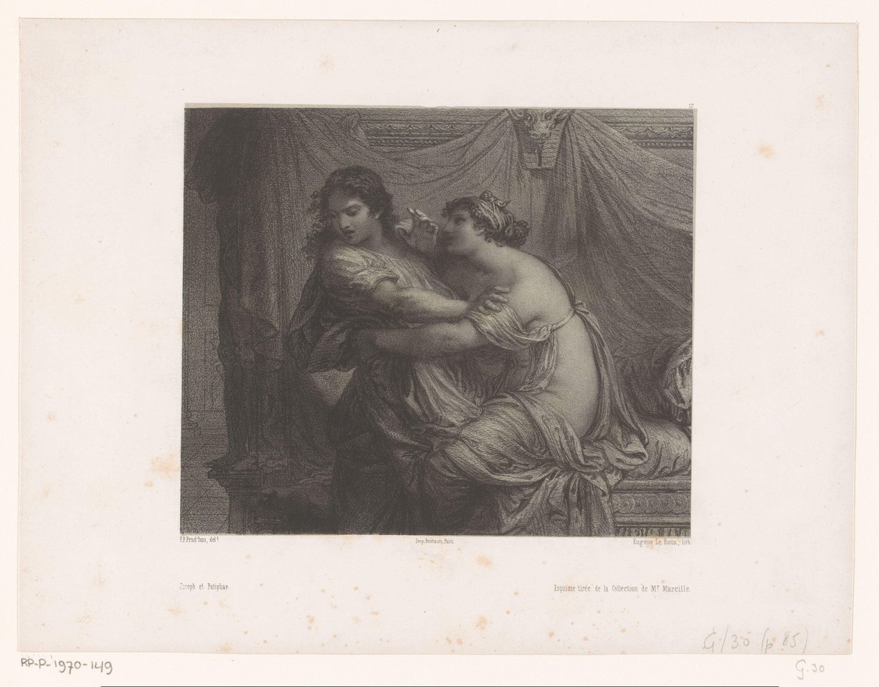 Joosefin ja Potifarin vaimo Joseph et Putiphar (otsikko esineessä) Muinaiset ja nykytaiteilijat (sarjan nimi) Les artistes anciens et modernes (sarjan nimi) tekijältä Eugene Leroux