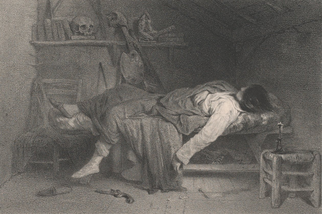 Itsemurha, 1846. tekijältä Eugene Leroux