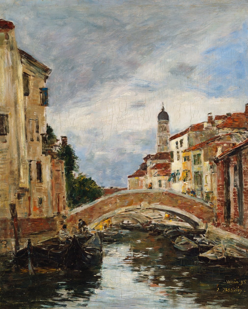 Pieni venetsialainen kanava, 1895 tekijältä Eugene Louis Boudin