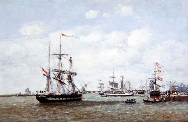 Antwerpen, satama tekijältä Eugene Louis Boudin