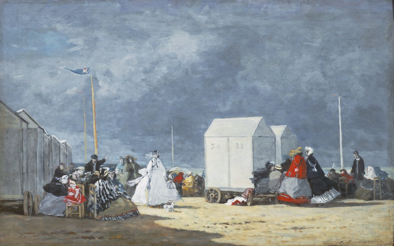 Lähestyvä myrsky, 1864 tekijältä Eugene Louis Boudin