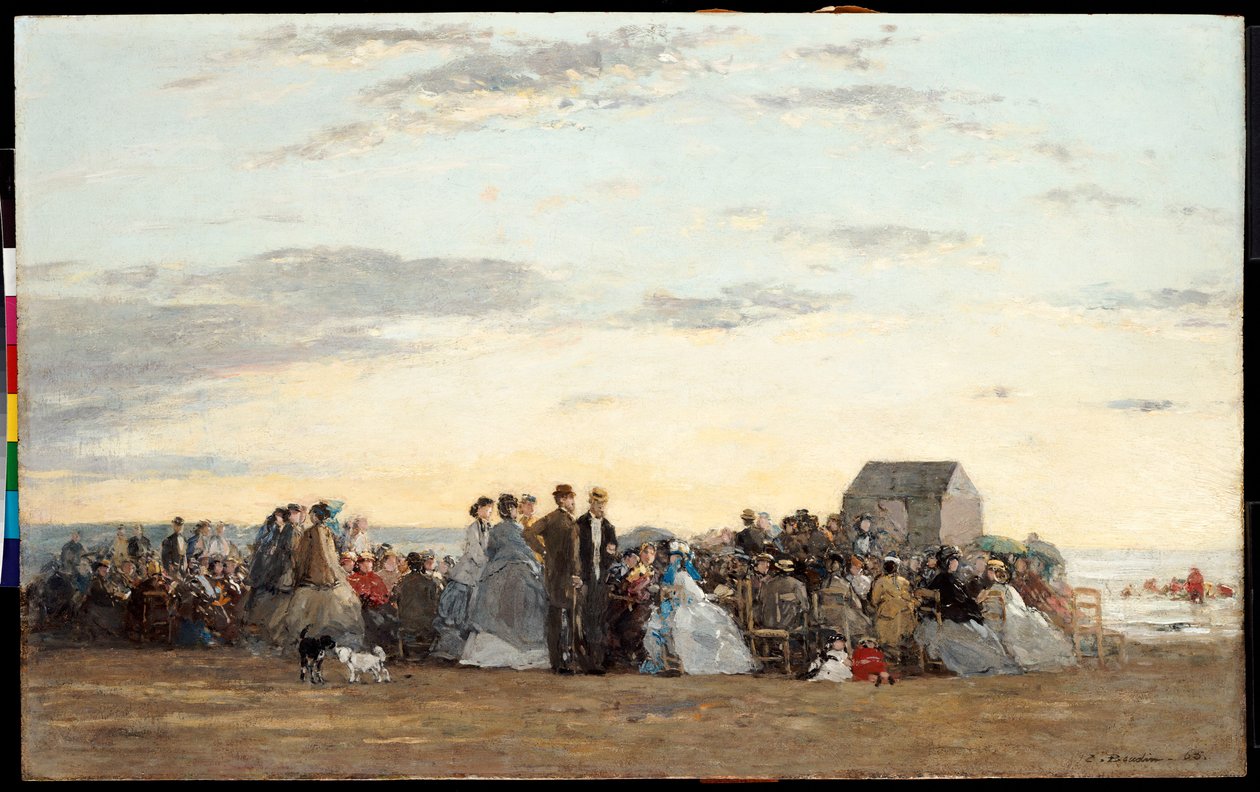 Rantakuvaus, 1865 tekijältä Eugene Louis Boudin