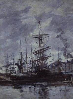 Veneitä Le Havressa tekijältä Eugene Louis Boudin