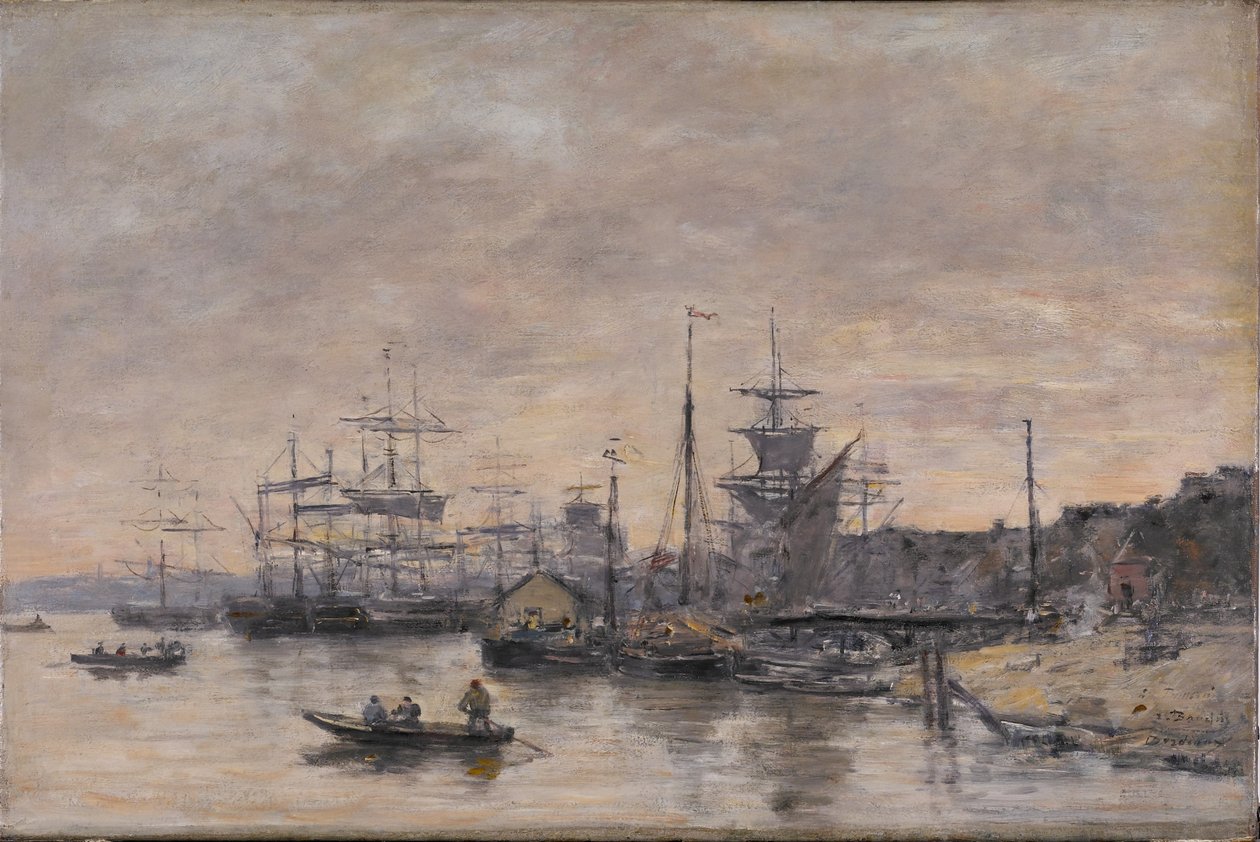 Bordeaux, satama tekijältä Eugene Louis Boudin