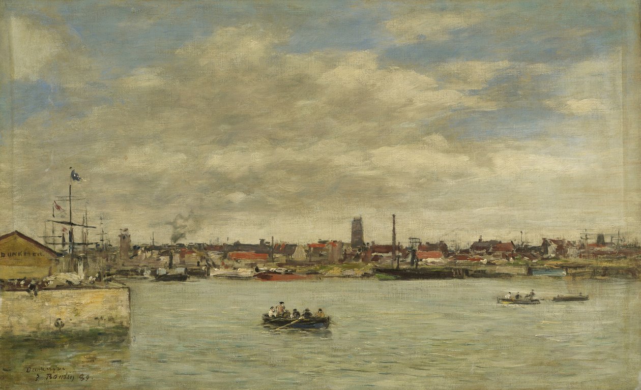 Dunkerque, 1889 tekijältä Eugene Louis Boudin
