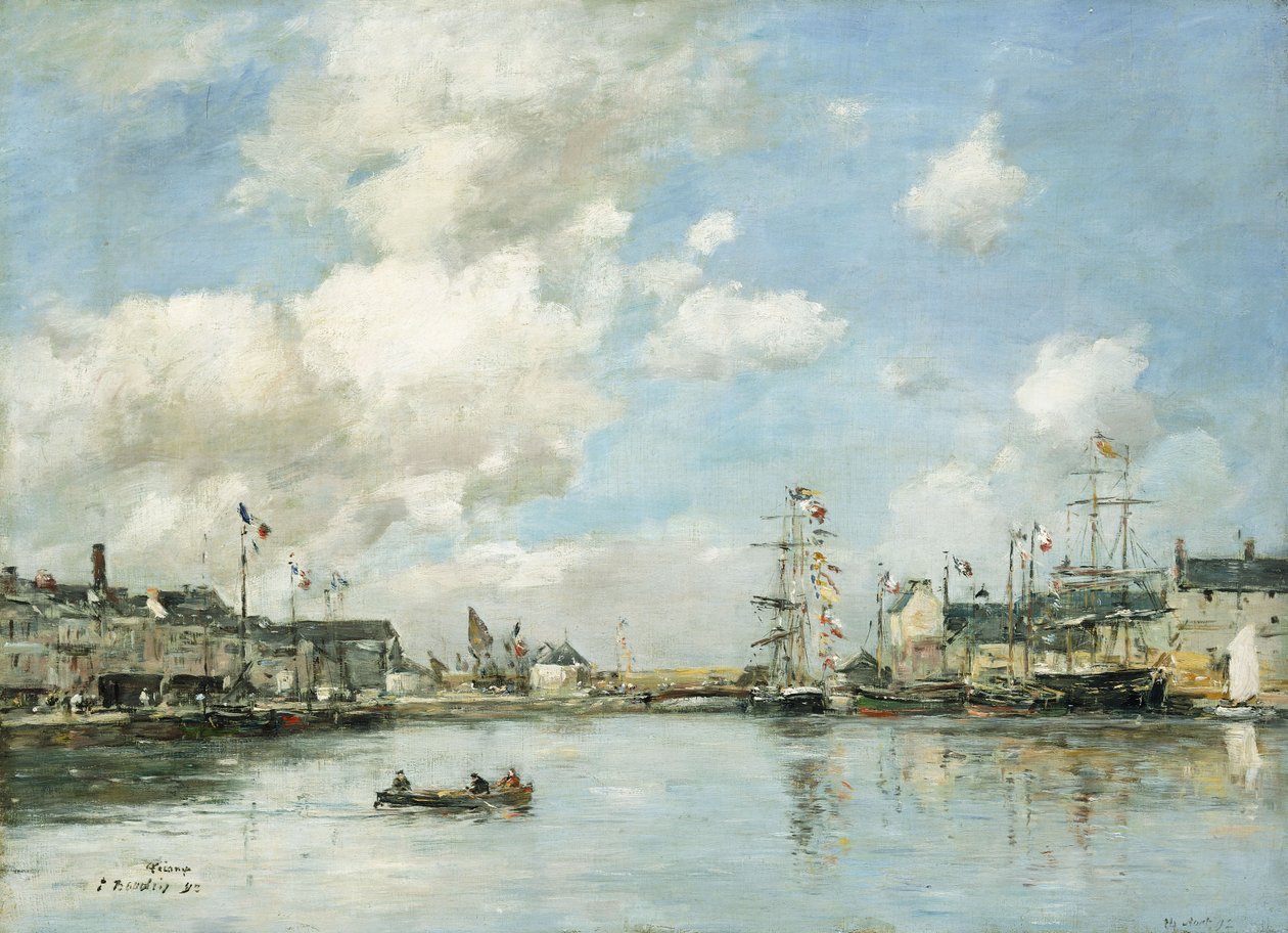 Fecamp, Basin, 1892 tekijältä Eugene Louis Boudin