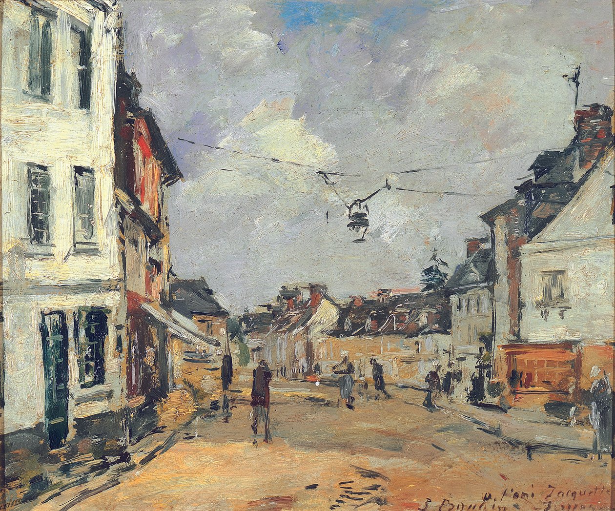 Fervaques, Main Street, n. 1877-1881 tekijältä Eugene Louis Boudin