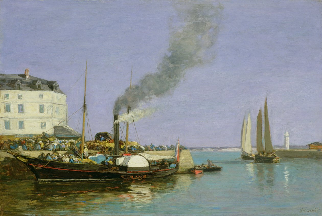 Honfleur, 1854-57 tekijältä Eugene Louis Boudin