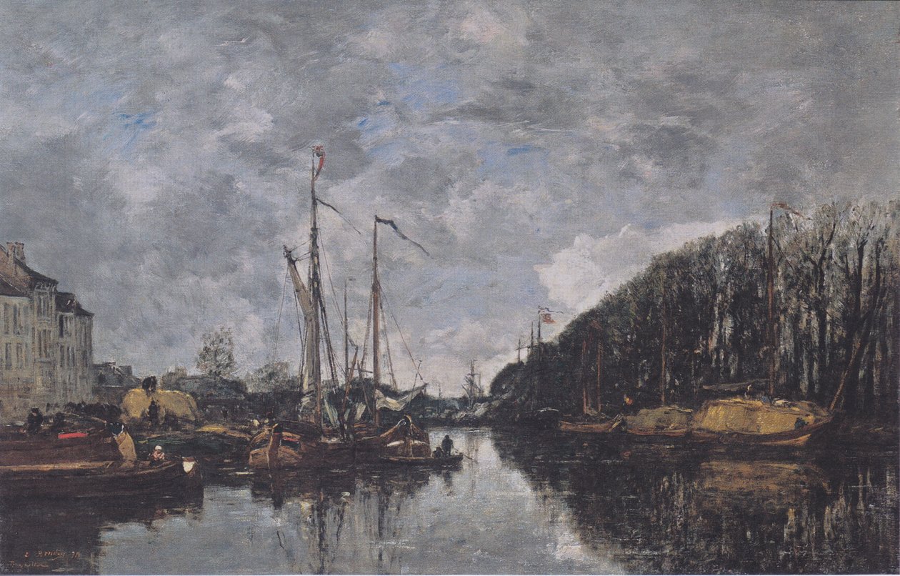 Allèe Verte -kanava Brysselissä tekijältä Eugene Louis Boudin