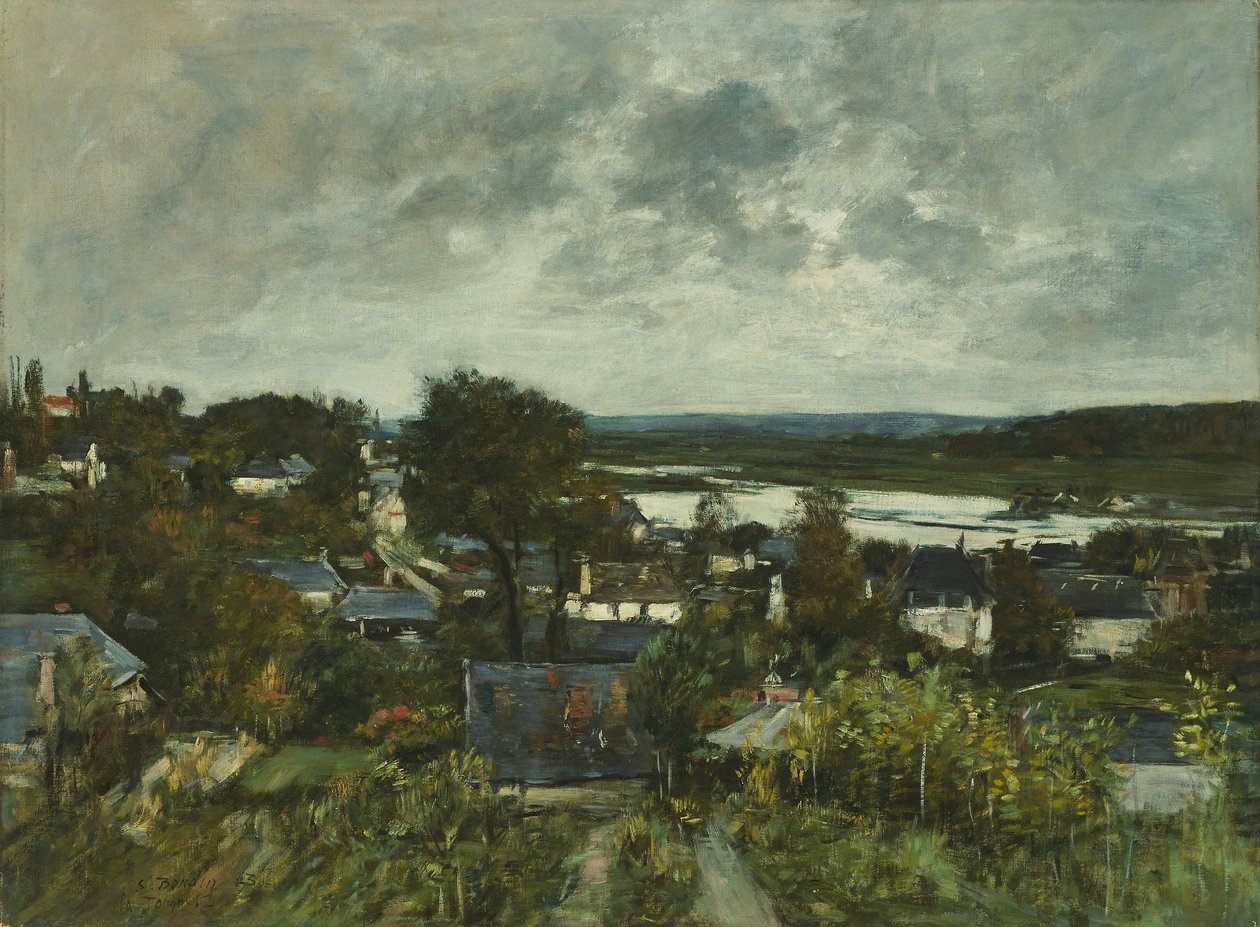 La Touques lähellä Deauvilleä tekijältä Eugene Louis Boudin