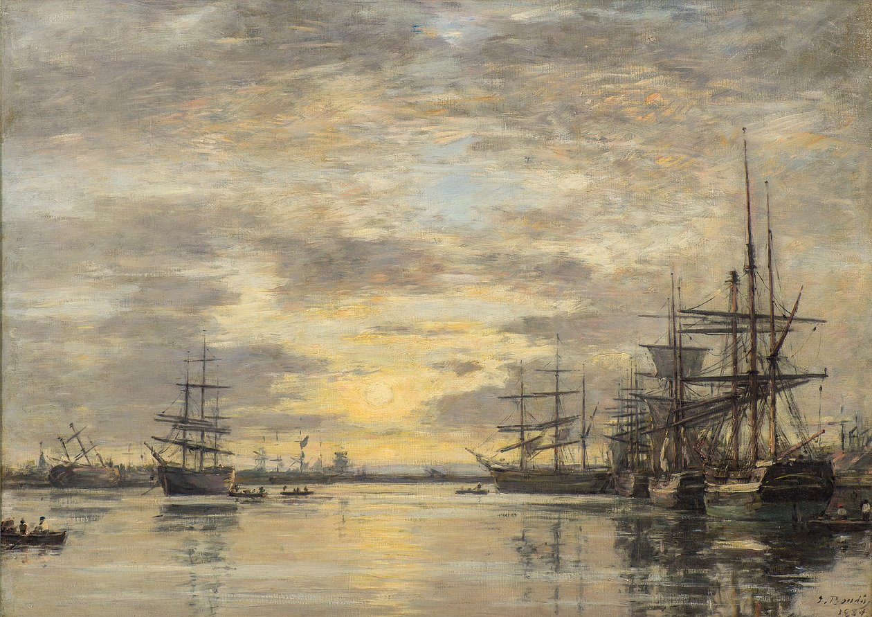 Eure-allas Le Havressa tekijältä Eugene Louis Boudin
