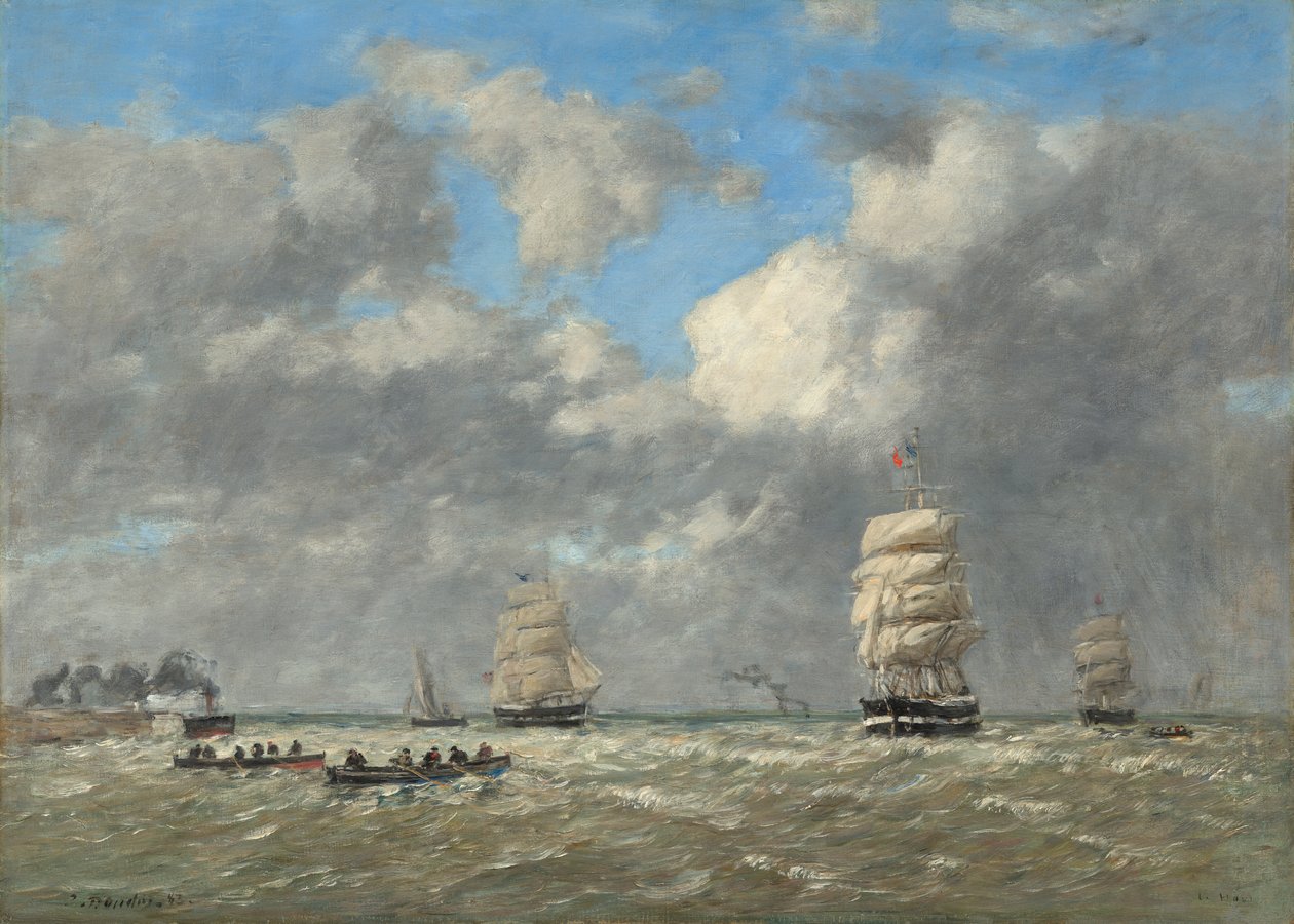 Le Havre, 1883 tekijältä Eugene Louis Boudin