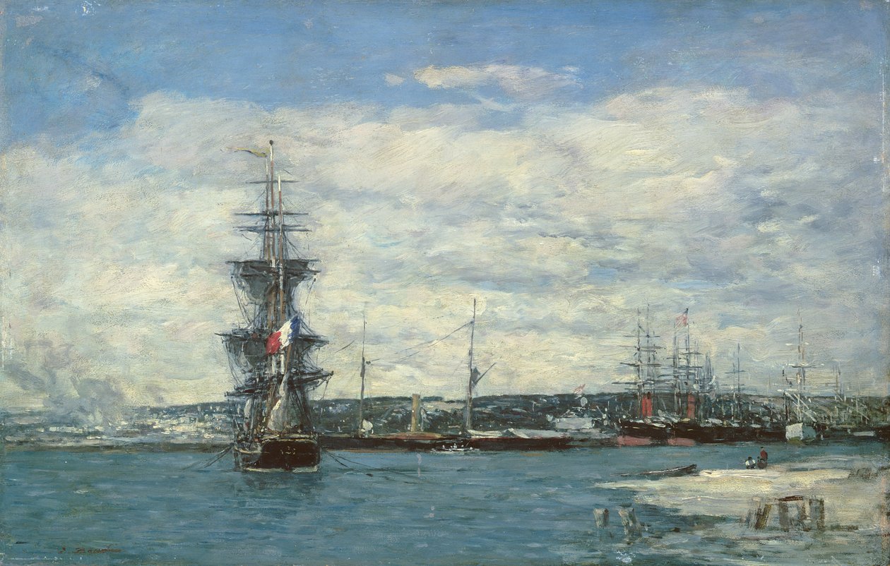 Le Havre, n. 1864-66 tekijältä Eugene Louis Boudin