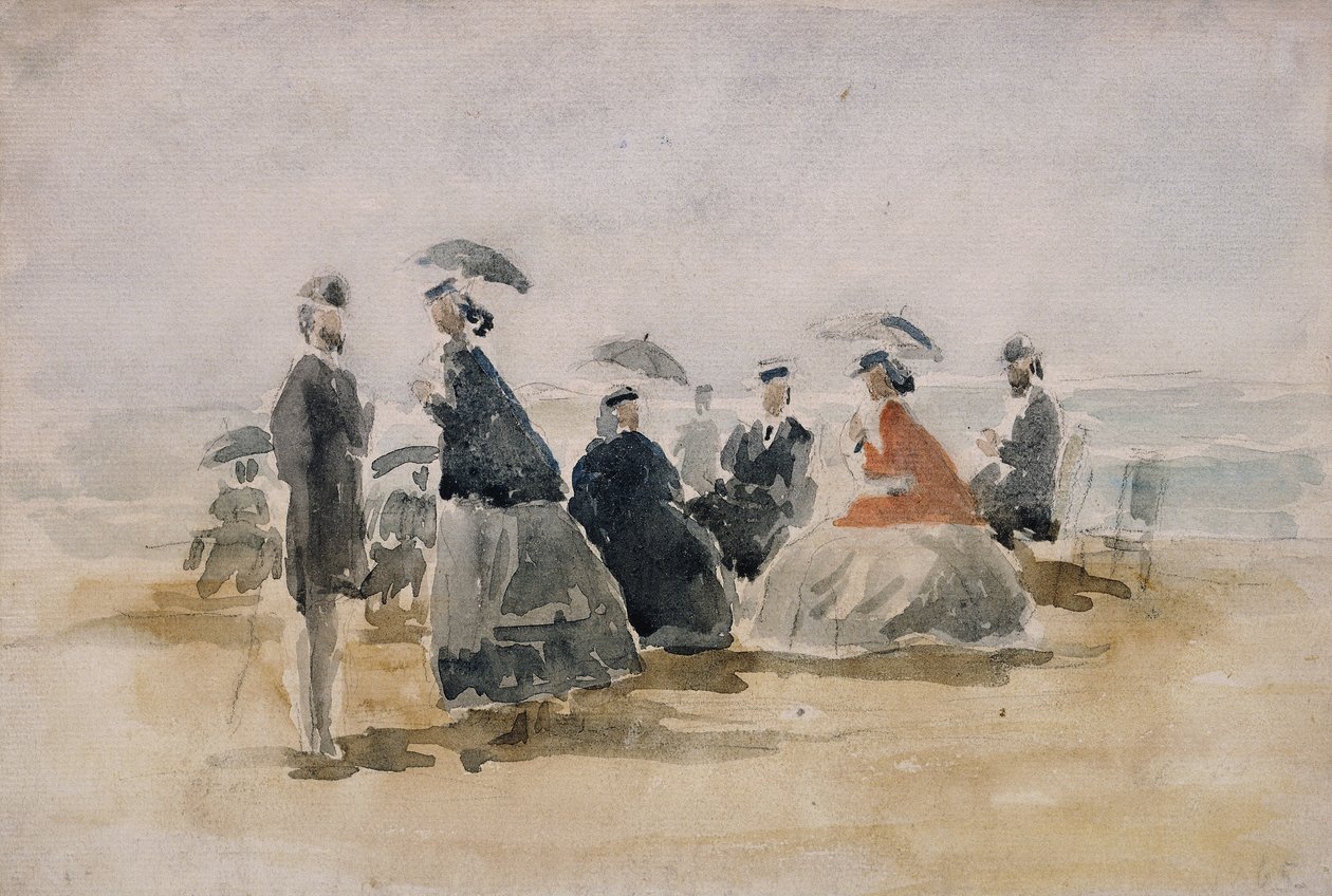 Crinolines, 1865 tekijältä Eugene Louis Boudin