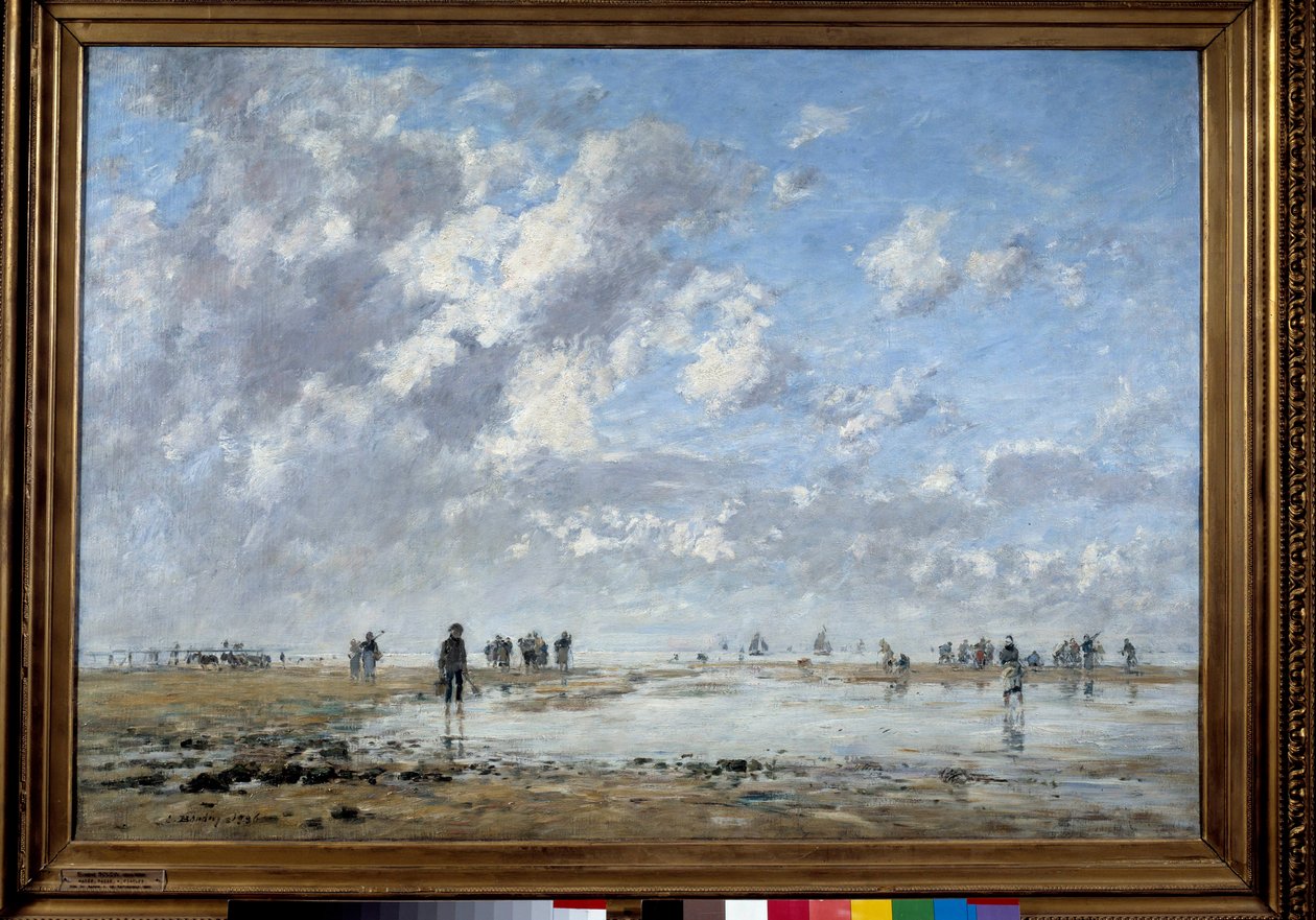 Eugene Louis Boudinin (1824-1898) laskuvesi Etaples Paintingissa tekijältä Eugene Louis Boudin