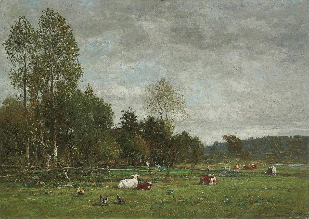 Laitumet lähellä Honfleuria, 1864 tekijältä Eugene Louis Boudin