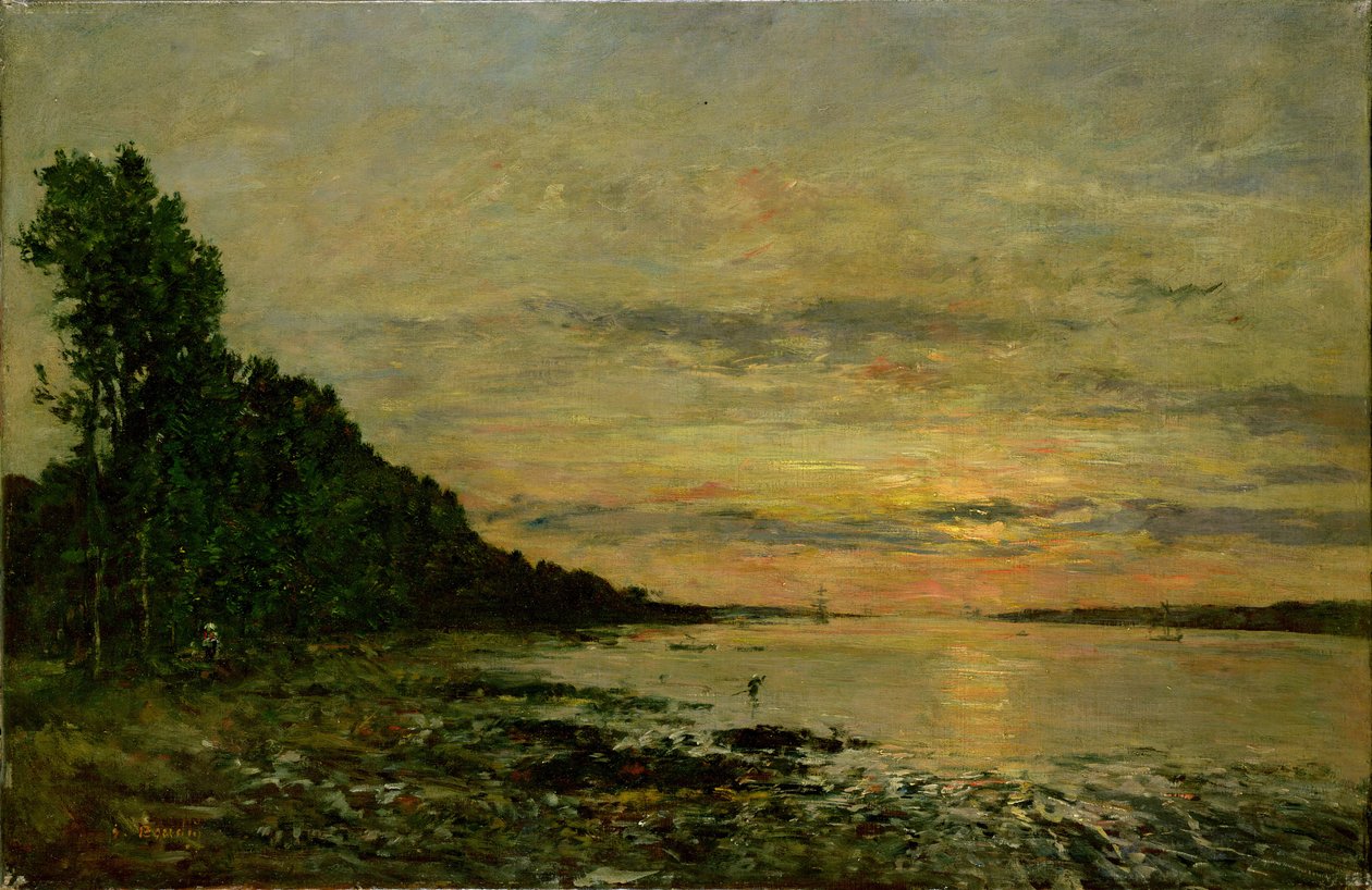 Plougastel-Daoulas, n. 1870-73 (öljy kankaalle) tekijältä Eugene Louis Boudin