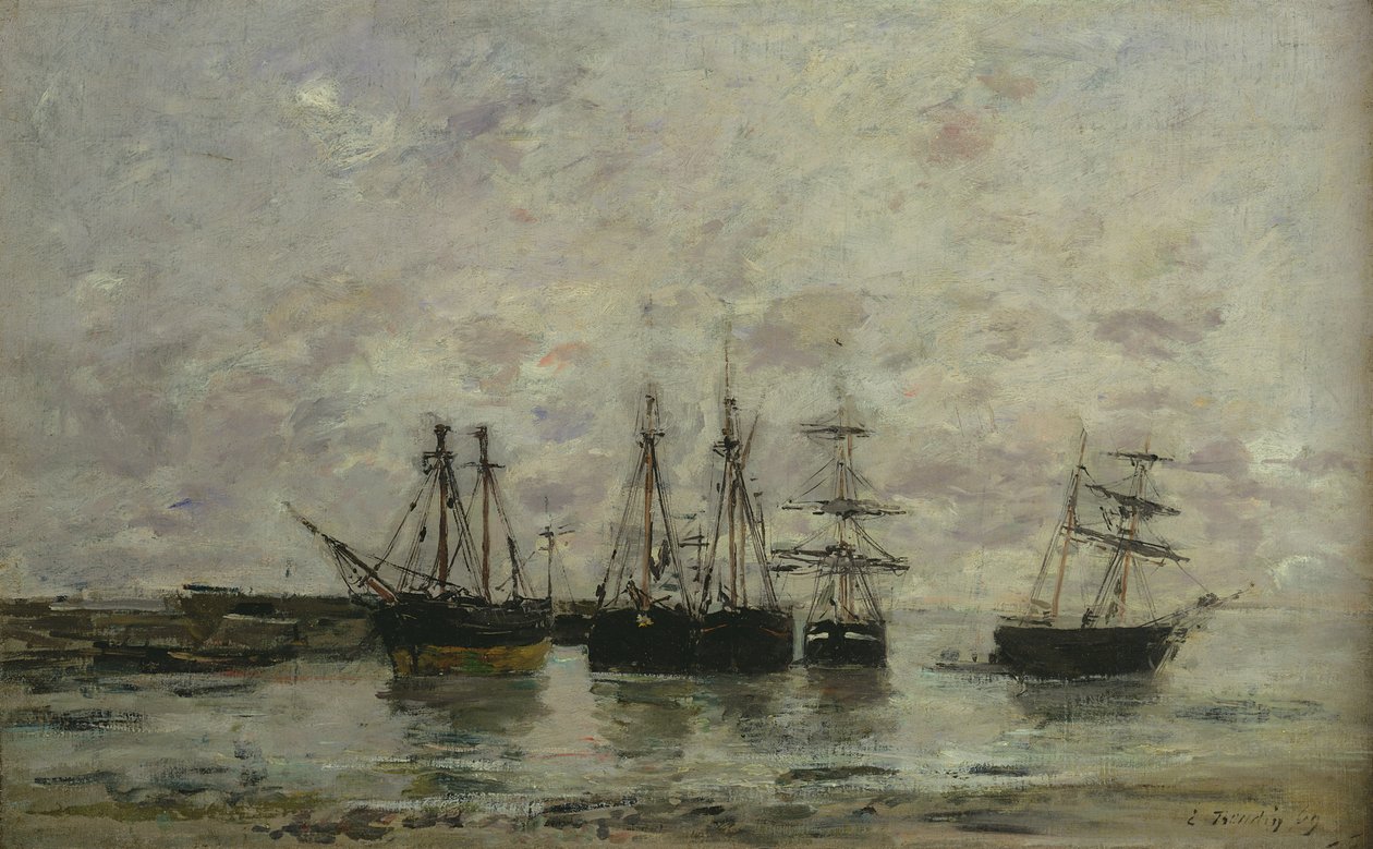 Portrieux, 1869 tekijältä Eugene Louis Boudin