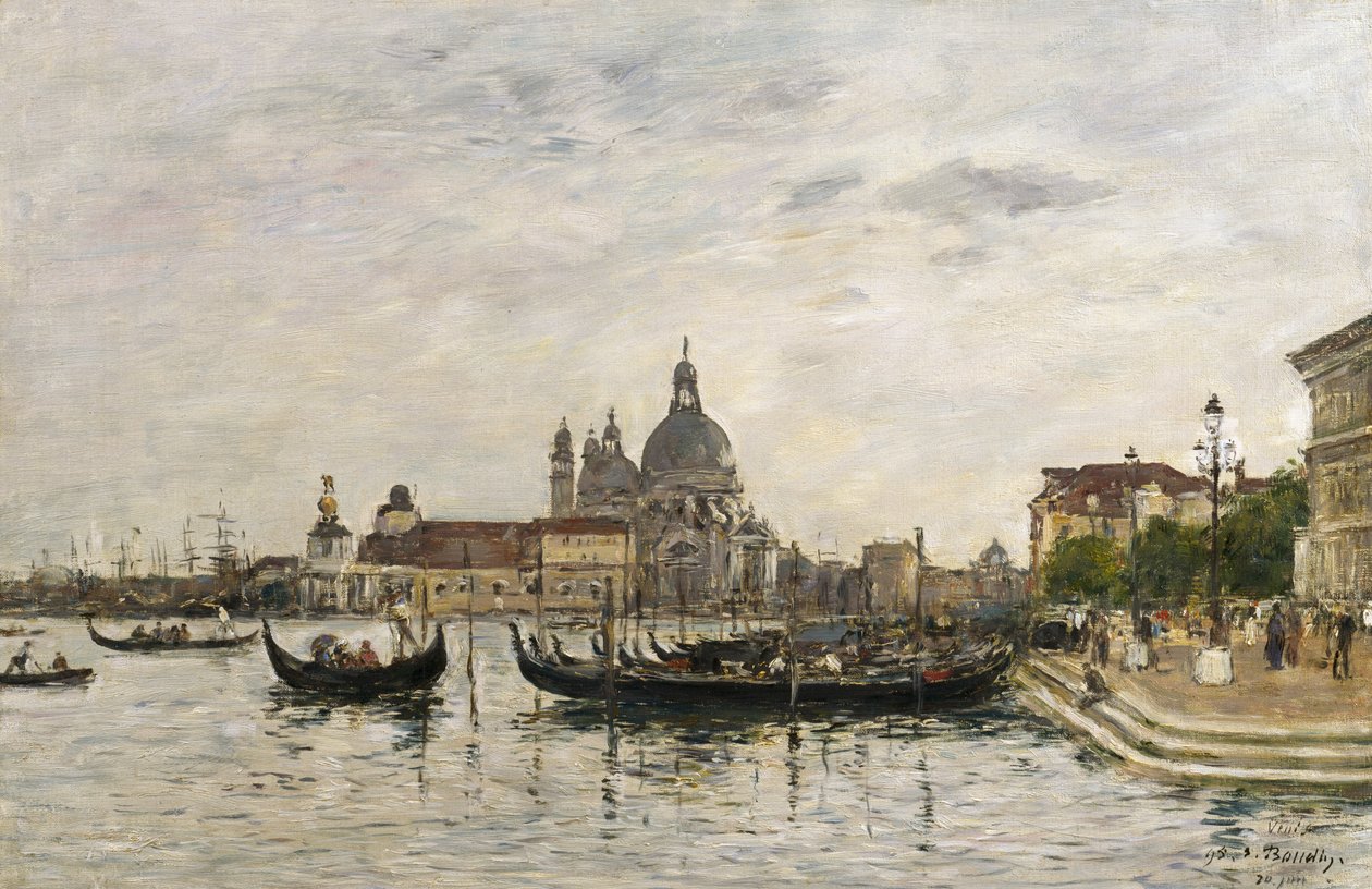 Santa Maria della Salute ja Dogana, Venetsia tekijältä Eugene Louis Boudin