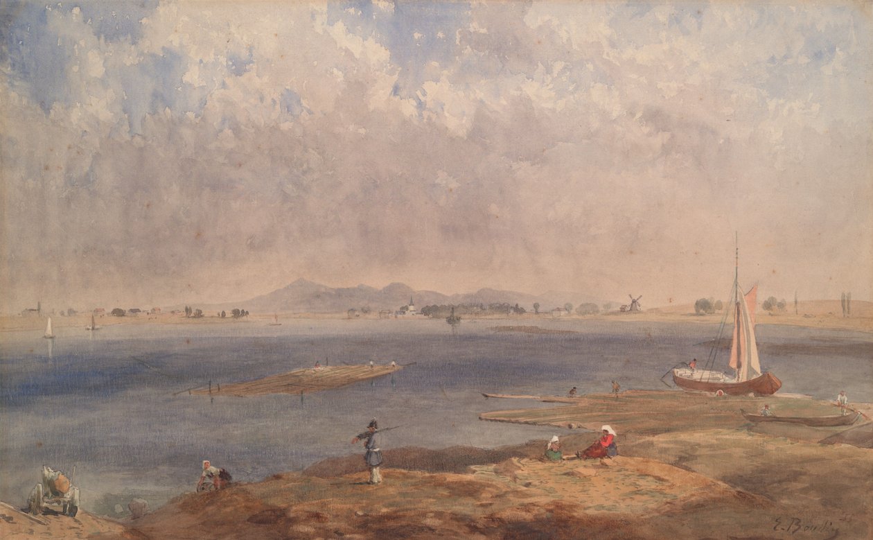 Merimaisema Bretagnessa tekijältä Eugene Louis Boudin