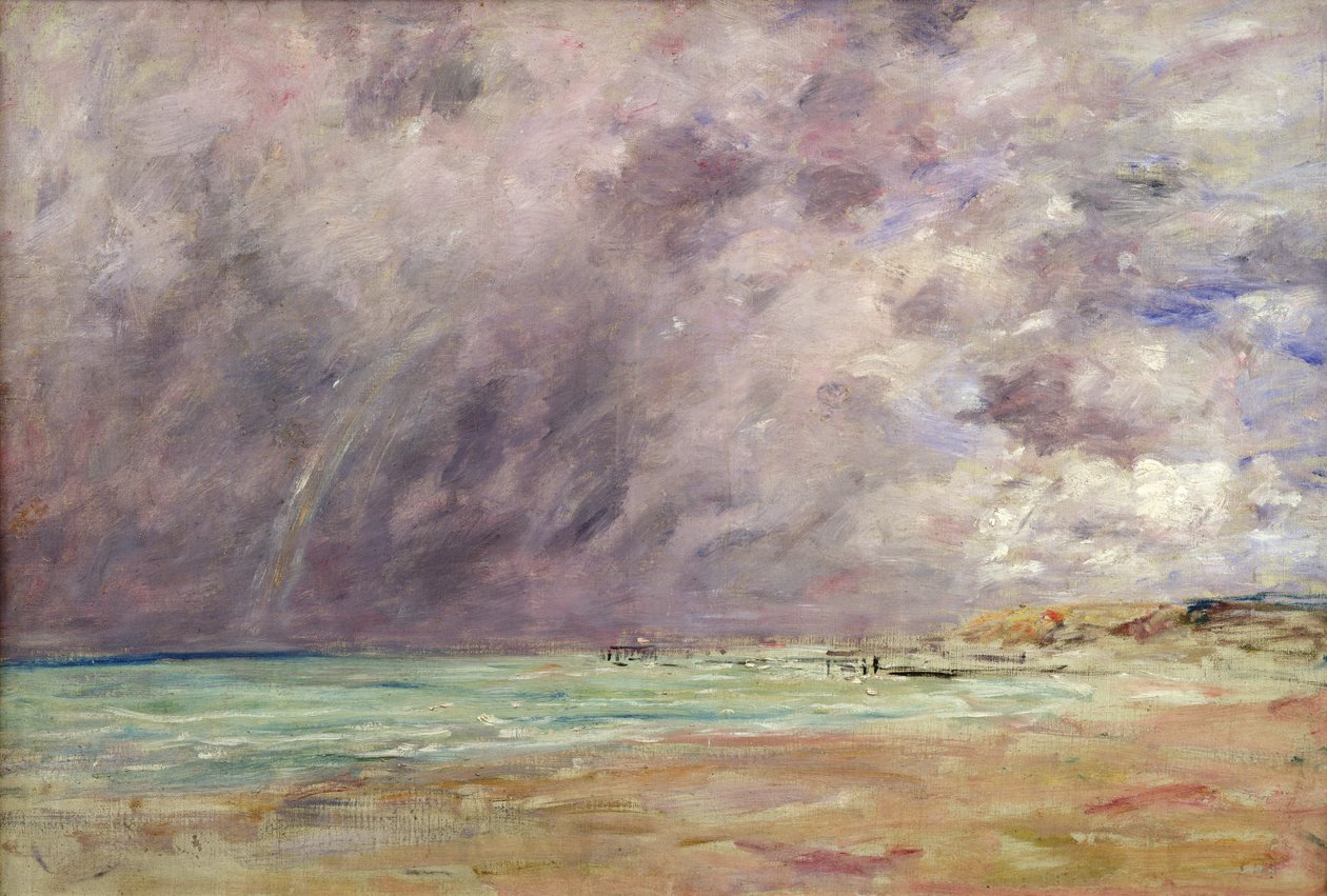 Myrskyinen taivas Le Havren suiston yllä, n. 1892-1896 tekijältä Eugene Louis Boudin