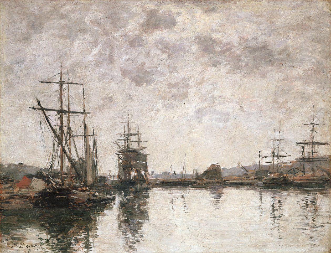 The Basin Deauvillessa, 1890 tekijältä Eugene Louis Boudin