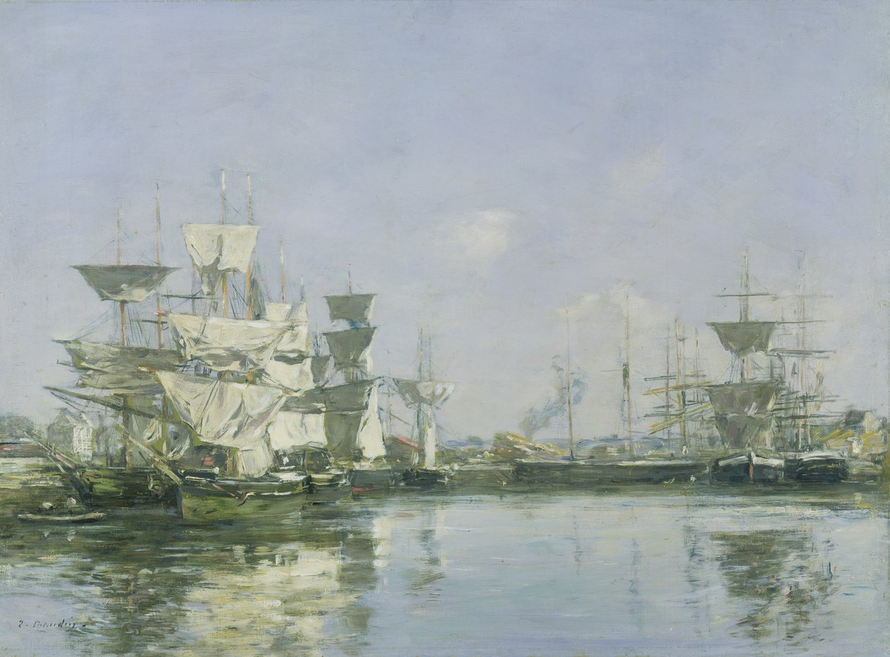 Deauvillen allas, noin 1880-1885 tekijältä Eugene Louis Boudin