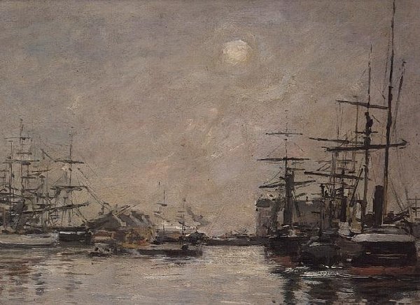Barren allas, Le Havre tekijältä Eugene Louis Boudin