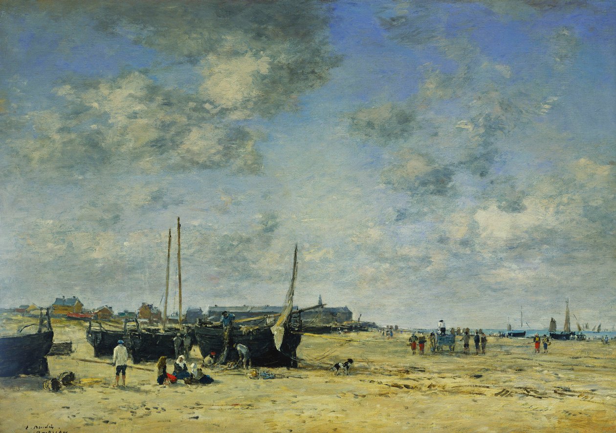 Berckin ranta; Berck Beach, 1878 tekijältä Eugene Louis Boudin