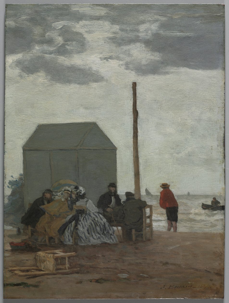 Deauvillen ranta, 1864. tekijältä Eugene Louis Boudin