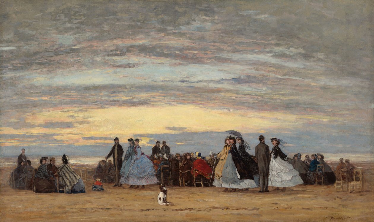 Villervillen ranta tekijältä Eugene Louis Boudin