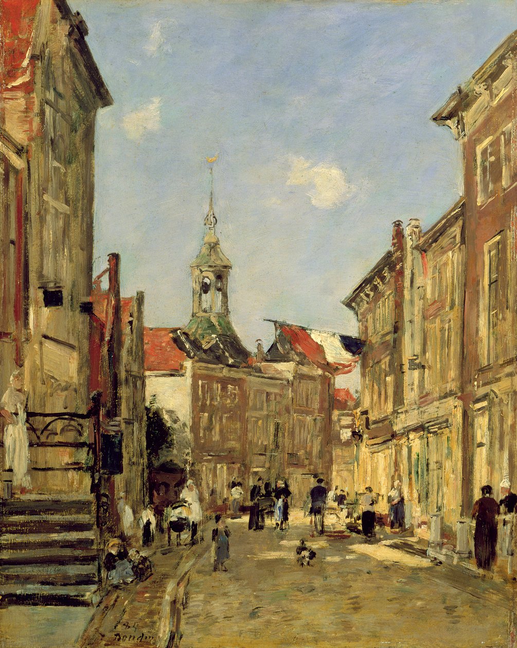 Rue de Dordrecht tekijältä Eugene Louis Boudin