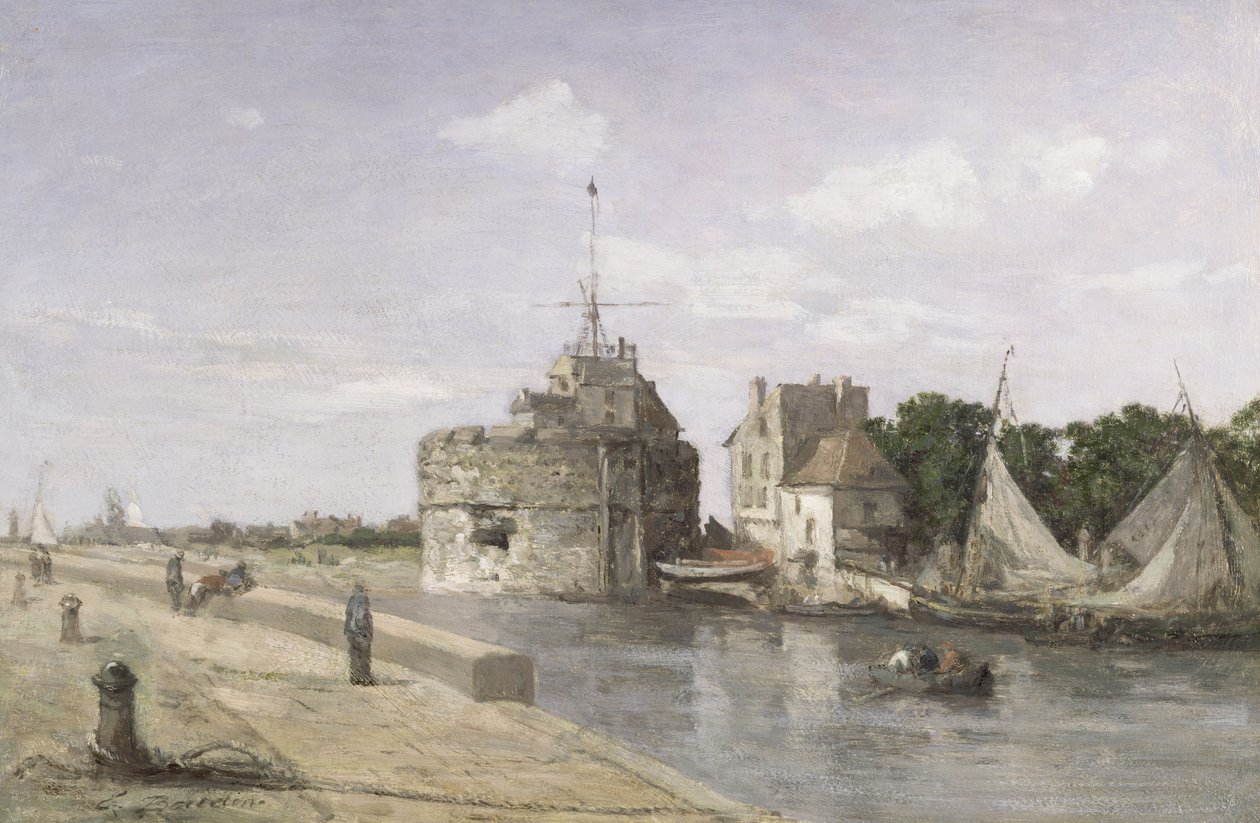 Francis I:n torni Le Havressa, n. 1854 tekijältä Eugene Louis Boudin
