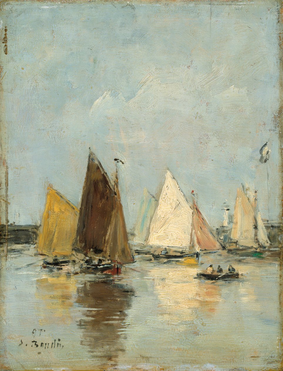"Veneiden paluu", 1897 tekijältä Eugene Louis Boudin