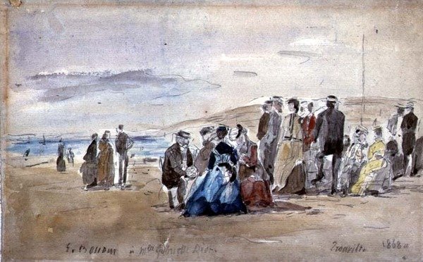 Trouville tekijältä Eugene Louis Boudin