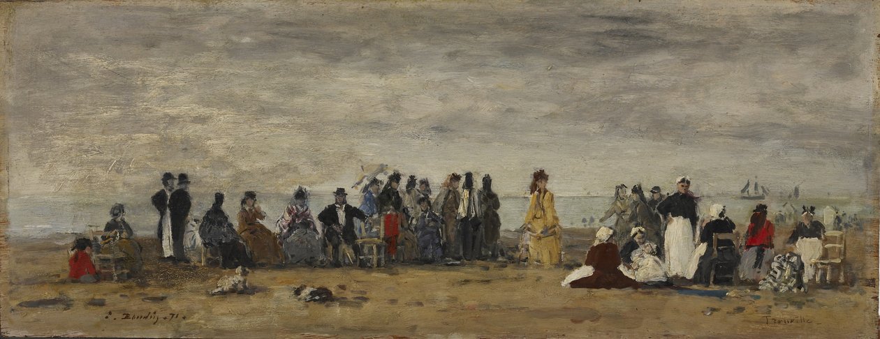 Trouville tekijältä Eugene Louis Boudin