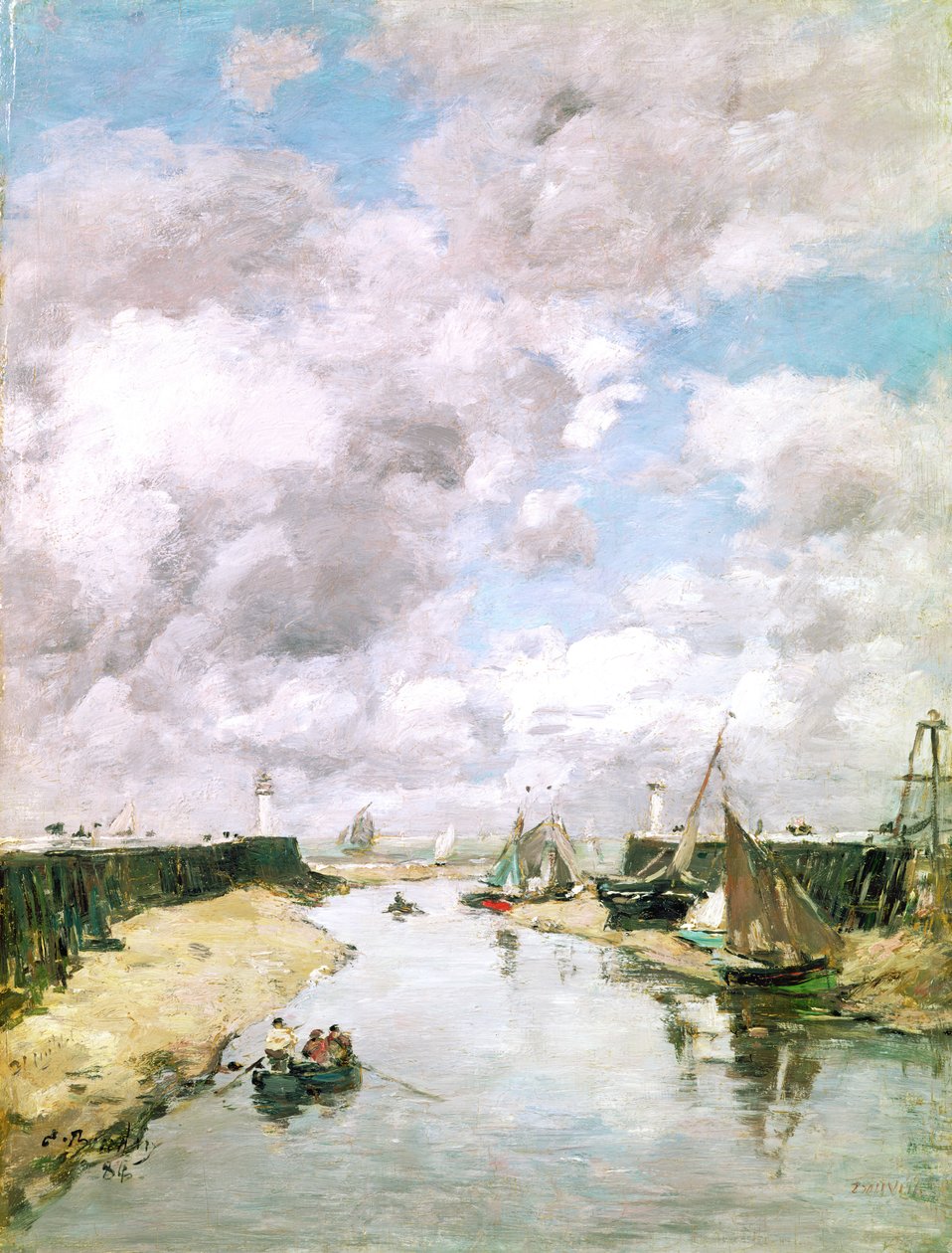 Trouville, 1884 tekijältä Eugene Louis Boudin