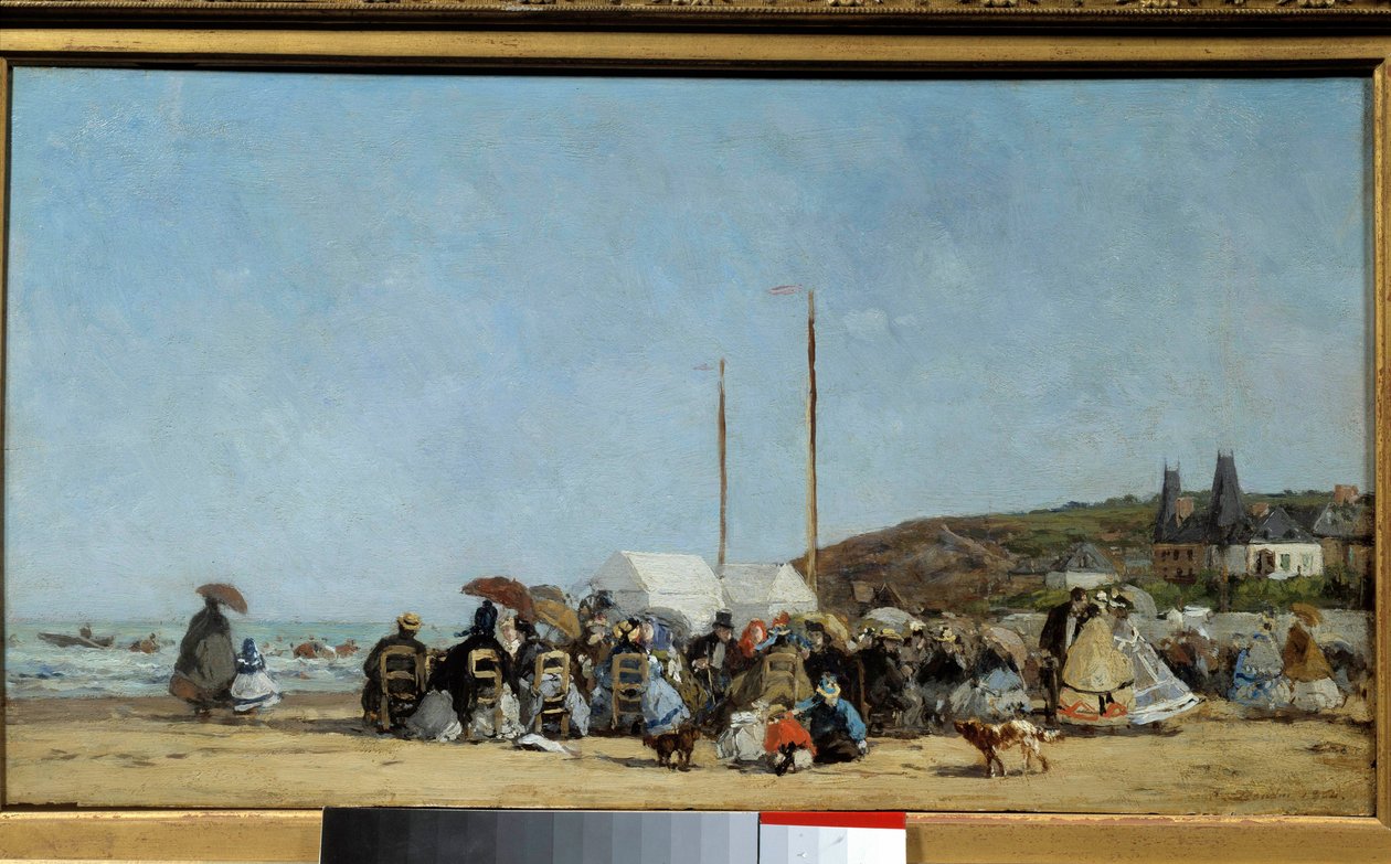 Trouvillen ranta tekijältä Eugene Louis Boudin
