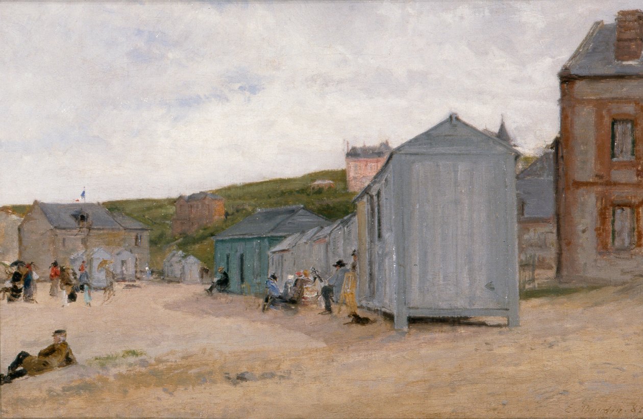 Trouville, noin 1895 (öljy kankaalle) tekijältä Eugene Louis Boudin