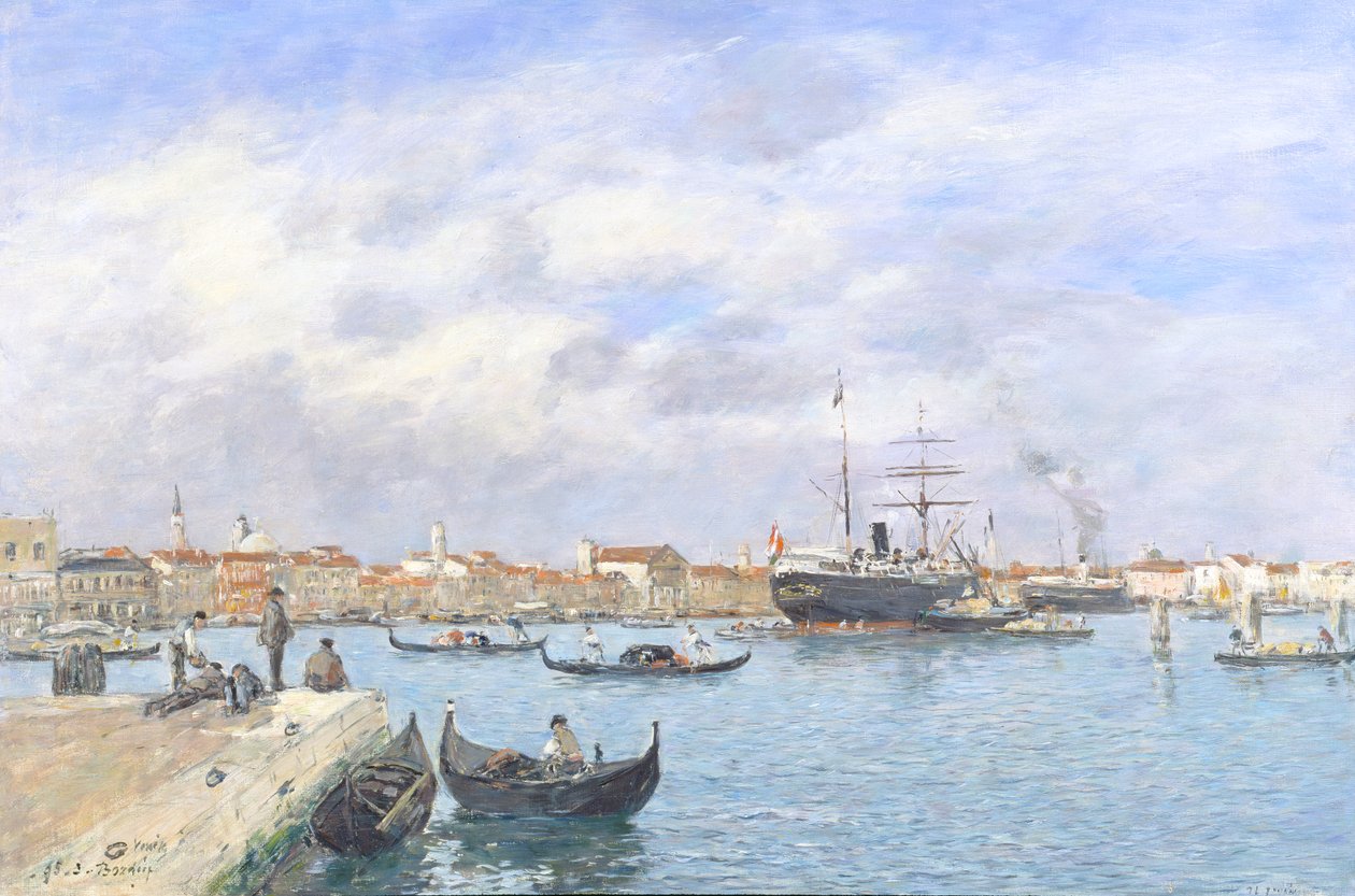 Näkymä Venetsiaan, 1895 tekijältä Eugene Louis Boudin
