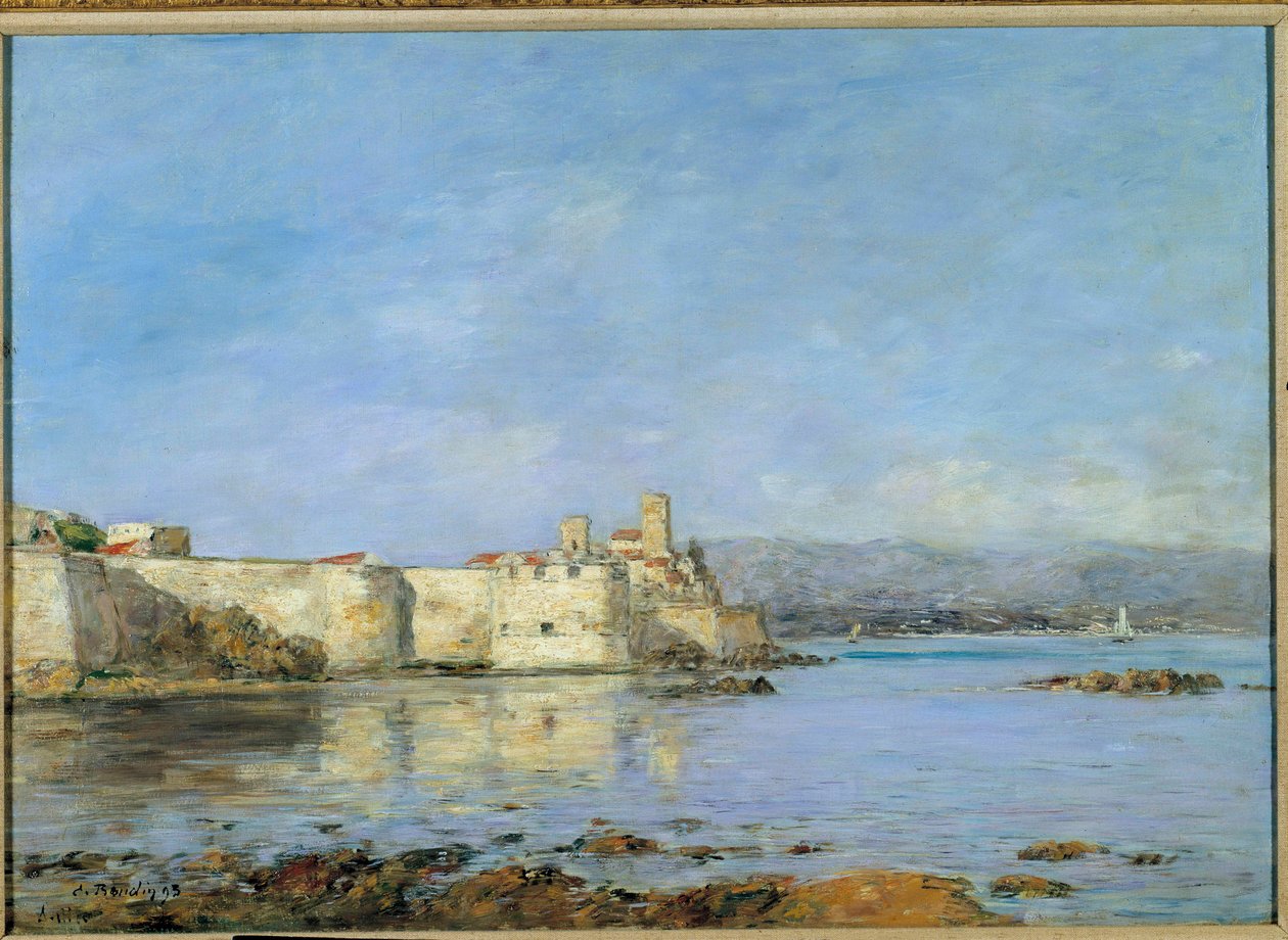 Näkymä Antibesin satamasta Eugene Louis Boudinin (1824-1898) maalaus 1893 su. 0,46 x 0,66 m Pariisi, musee d